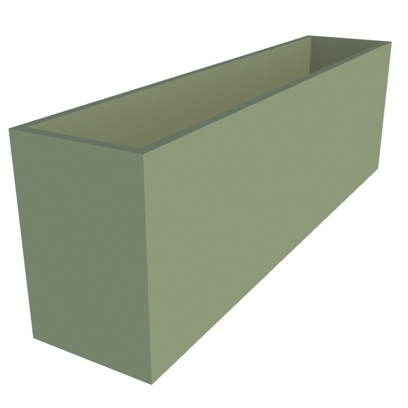 Powder Coated Rectangular Planter 1900 x 400 x 600