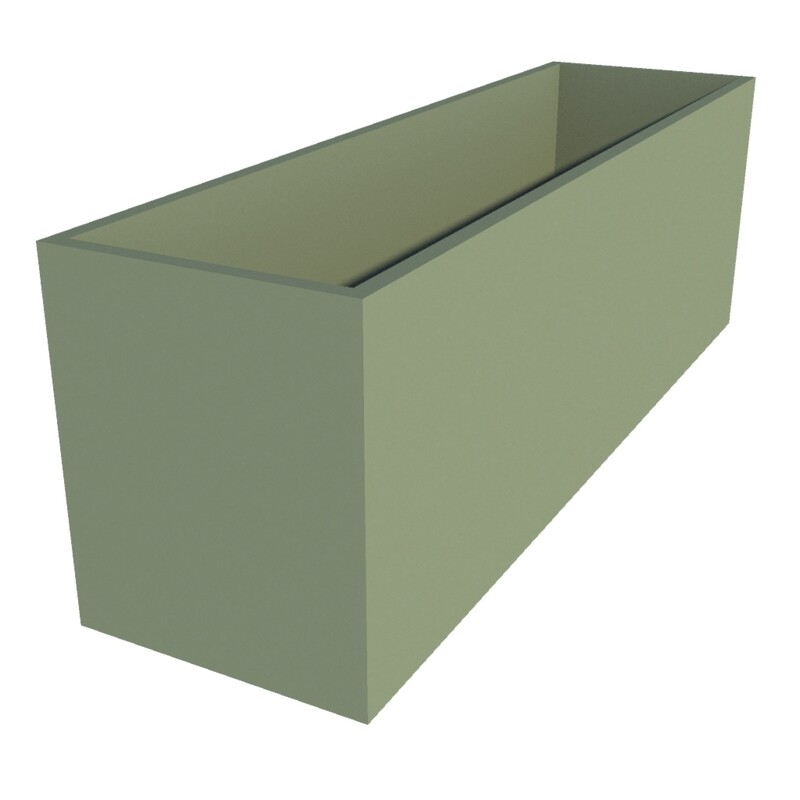 Powder Coated Rectangular Planter 1800 x 500 x 600