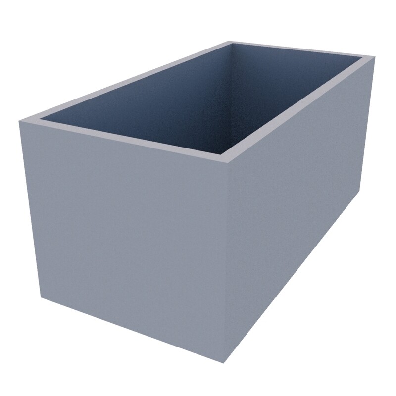 Powder Coated Rectangular Planter 1000 x 500 x 450