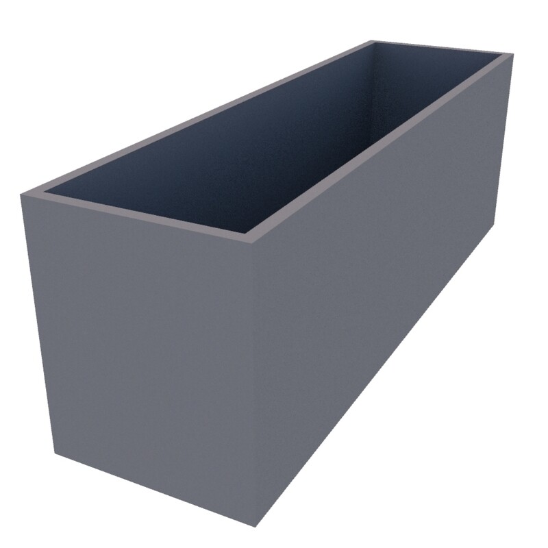 Powder Coated Rectangular Planter 1750 x 500 x 600