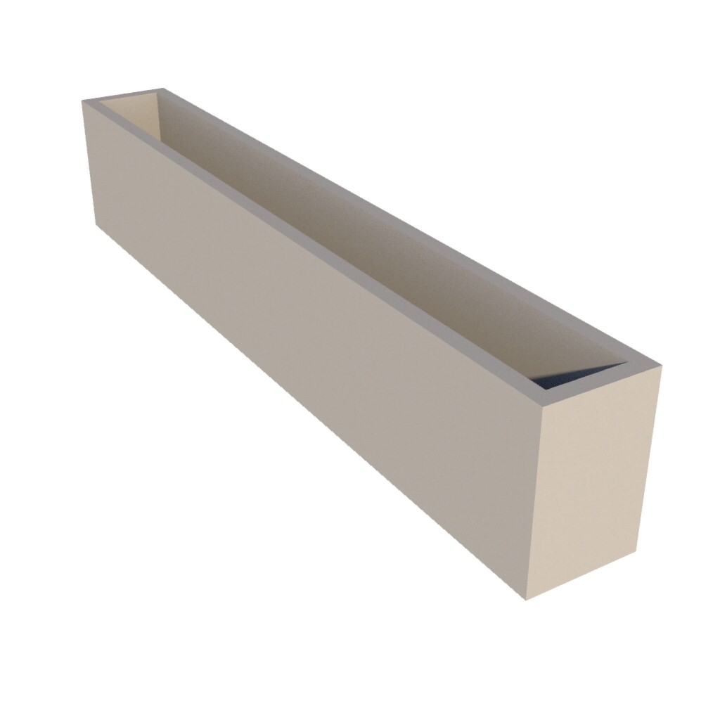 Powder Coated Window Box 1600 x 200 x 300
