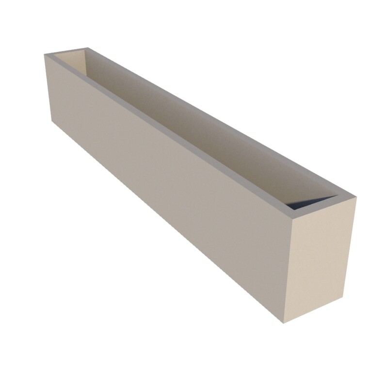 Powder Coated Window Box 1600 x 200 x 300
