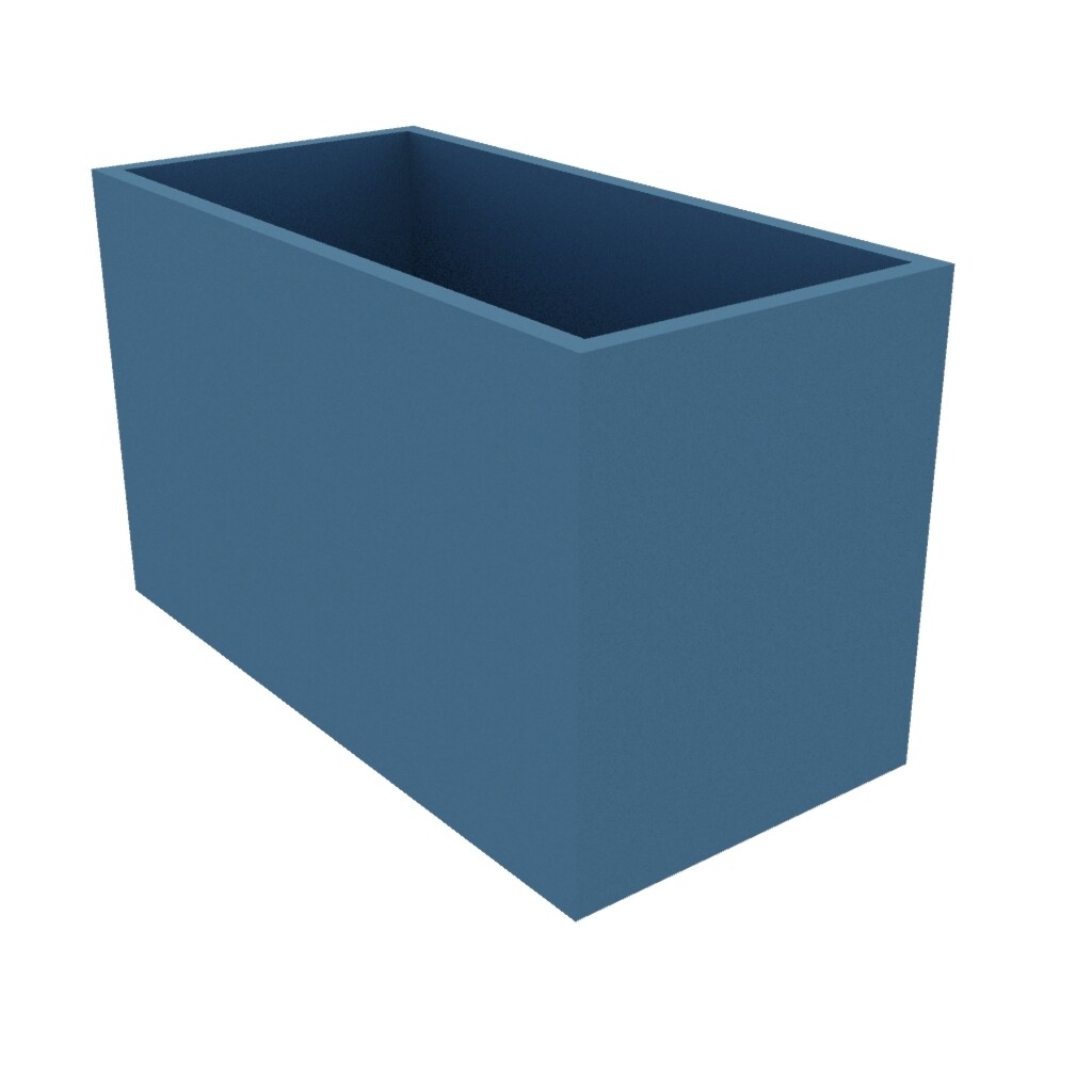 Powder Coated Rectangular Planter 1000 x 500 x 600