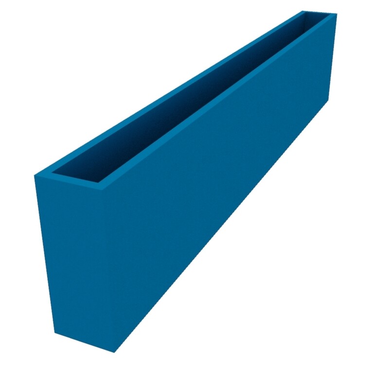 Powder Coated Long Rectangular Planter 2400 x 200 x 450