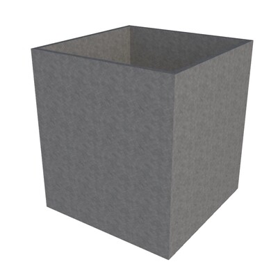 Galvanised Cube Planter 900 x 900 x 1000