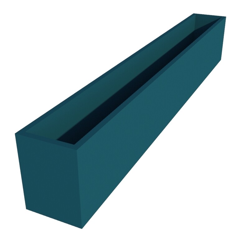 Powder Coated Long Rectangular Planter 2500 x 300 x 400