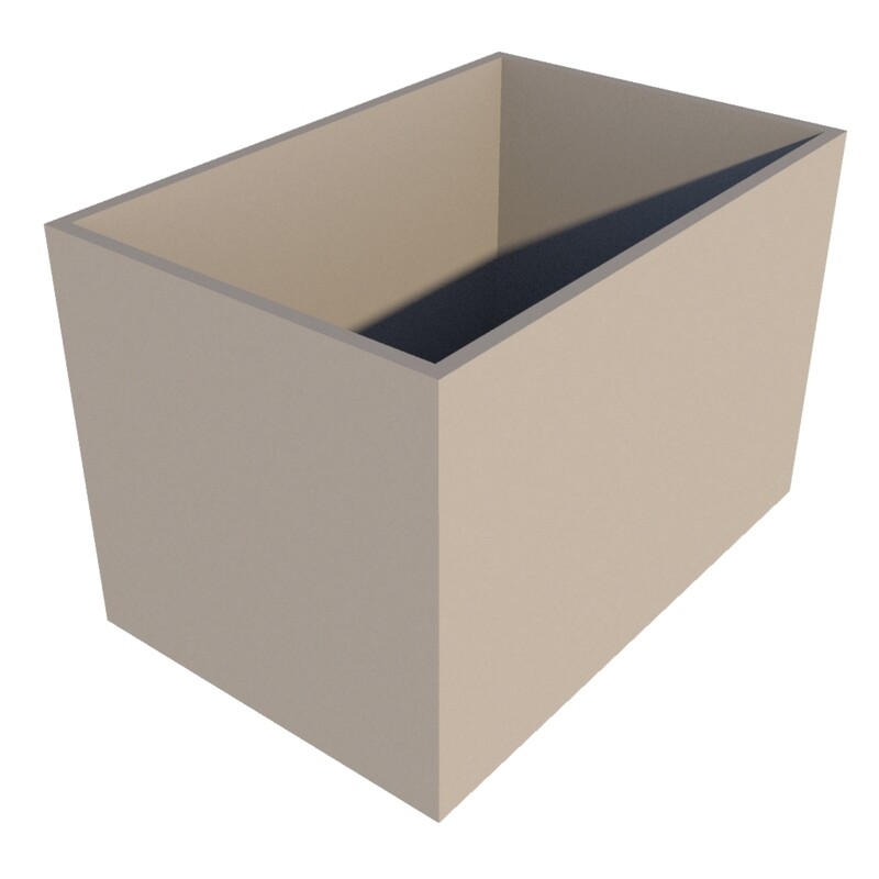 Powder Coated Rectangular Planter 1200 x 800 x 800
