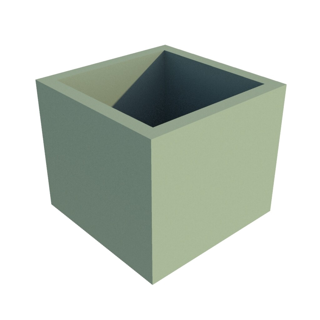 Powder Coated Cube Planter 350 x 350 x 300