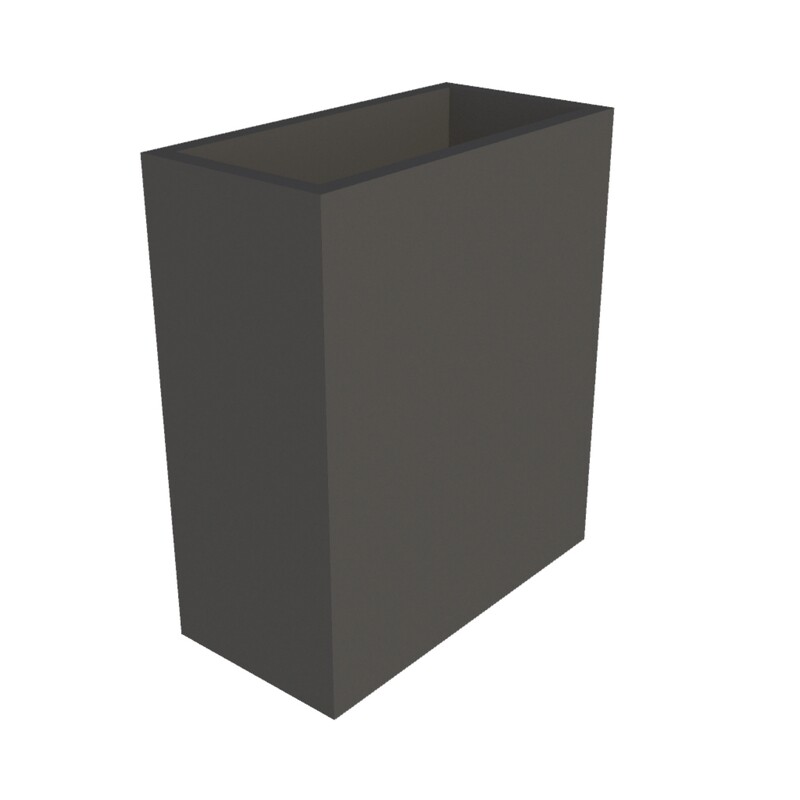 Powder Coated Rectangular Planter 600 x 300 x 700