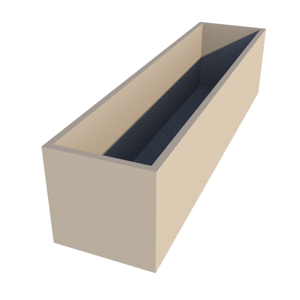 Powder Coated Rectangular Planter 1900 x 450 x 450