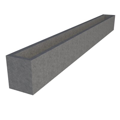 Galvanised Window Box 2400 x 200 x 250