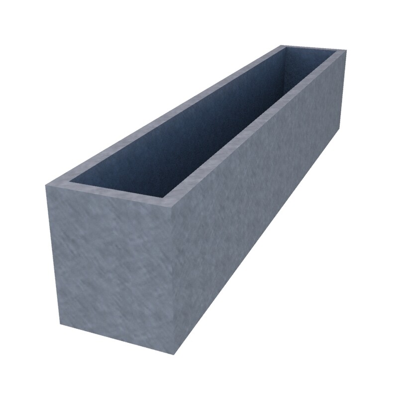 Galvanised Window Box 1500 x 250 x 300
