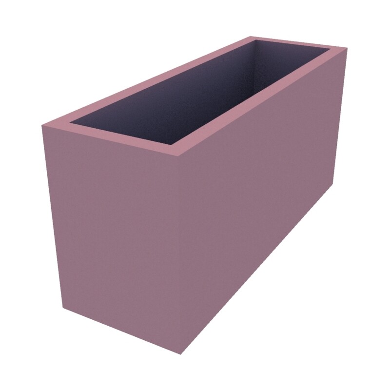 Powder Coated Rectangular Planter 750 x 250 x 350