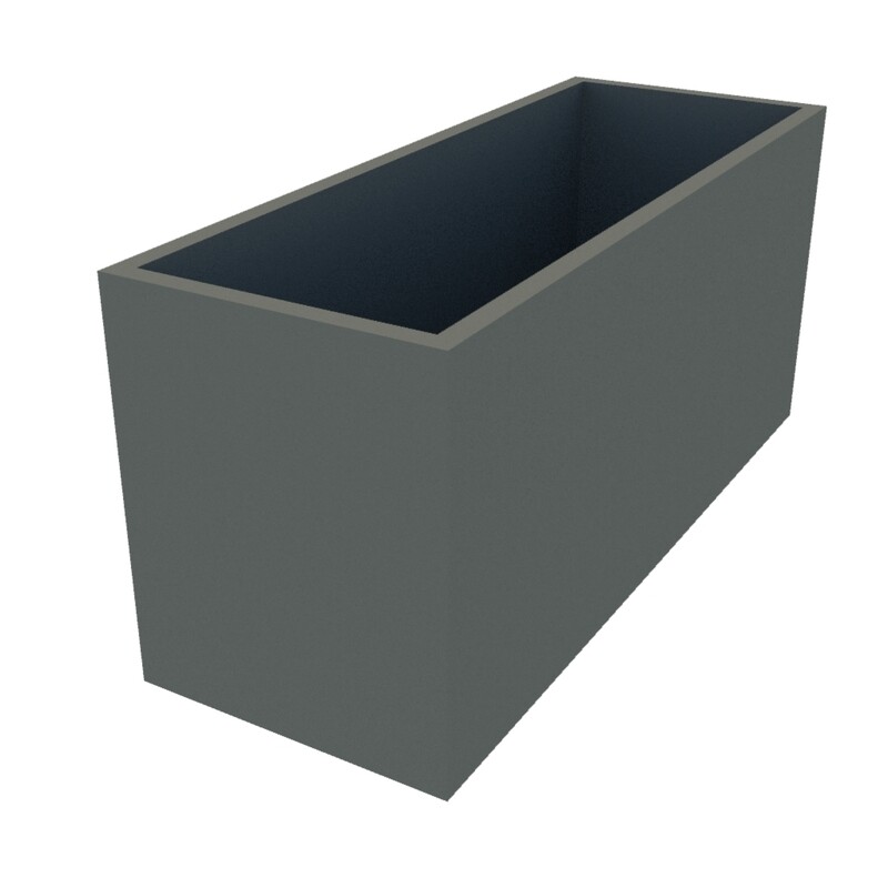 Powder Coated Rectangular Planter 1200 x 450 x 550