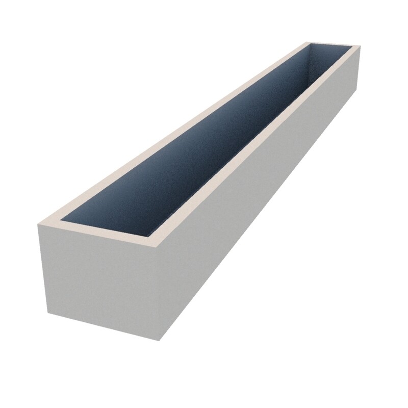 Powder Coated Long Window Box 1850 x 300 x 250