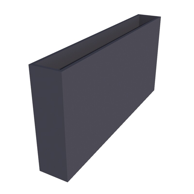 Powder Coated Long Rectangular Planter 2130 x 210 x 500