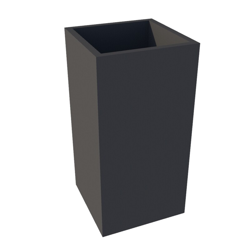 Powder Coated Cube Planter 450 x 450 x 900