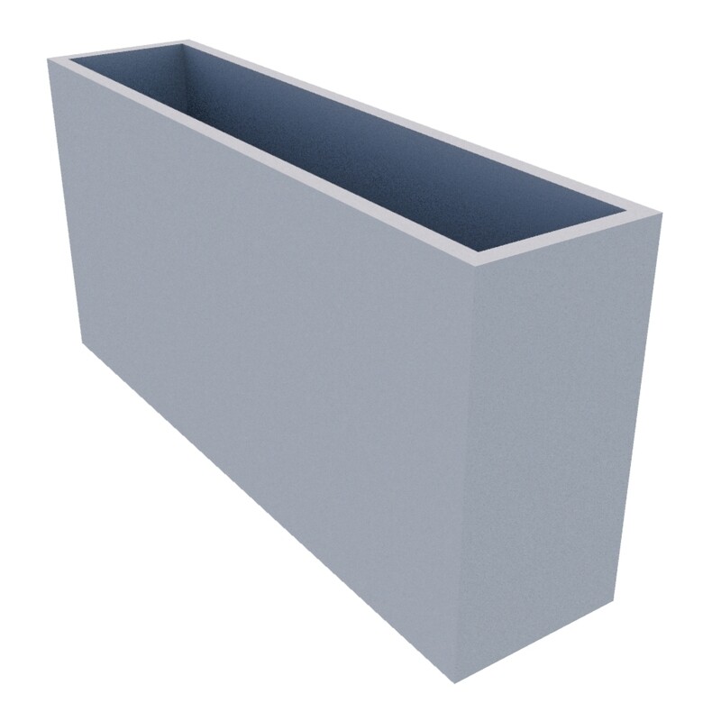 Powder Coated Rectangular Planter 1250 x 300 x 600