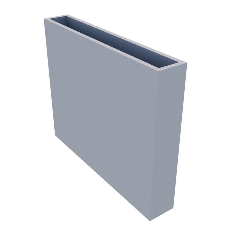 Powder Coated Rectangular Planter 1200 x 200 x 1000