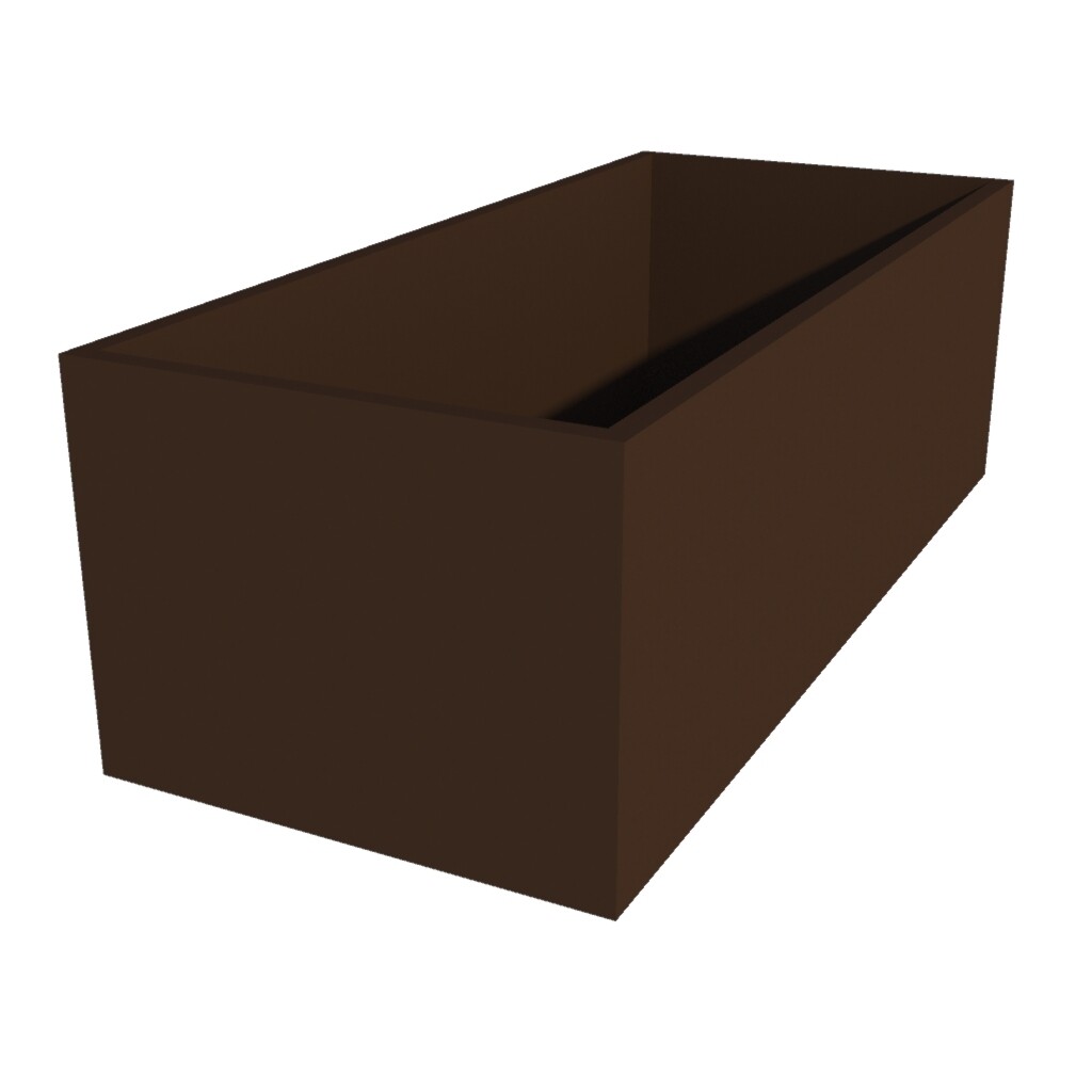 Powder Coated Rectangular Planter 1500 x 650 x 500