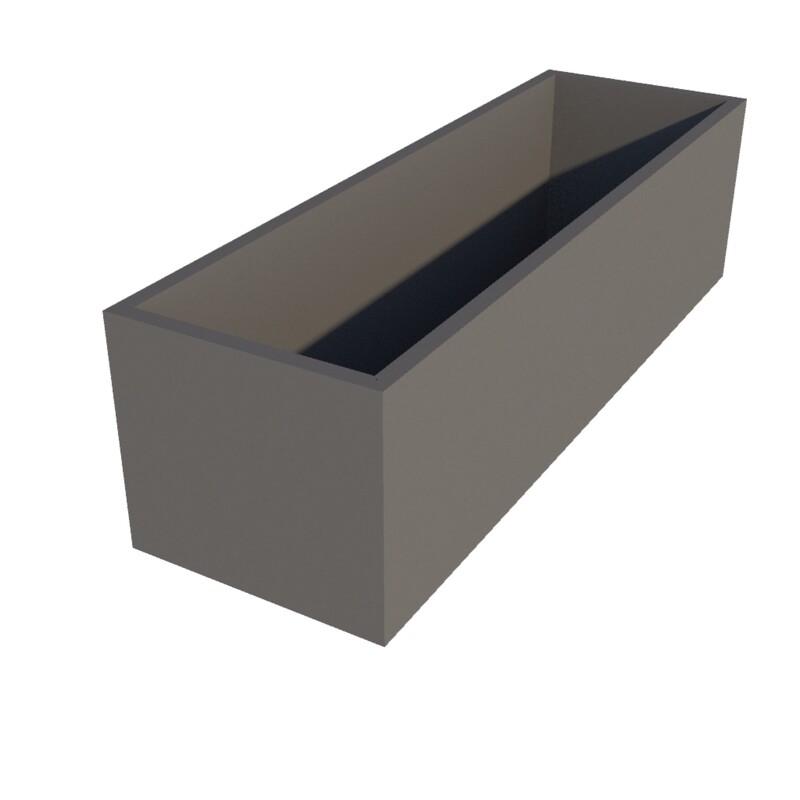 Powder Coated Rectangular Planter 1450 x 450 x 400