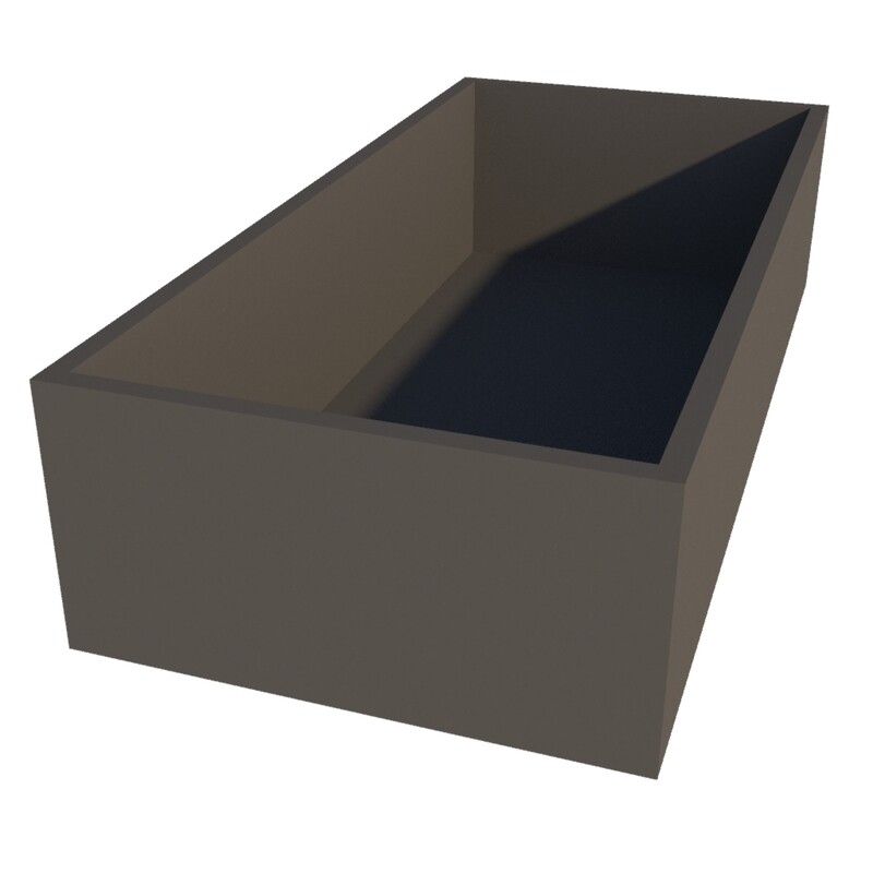 Powder Coated Rectangular Planter 1500 x 700 x 350