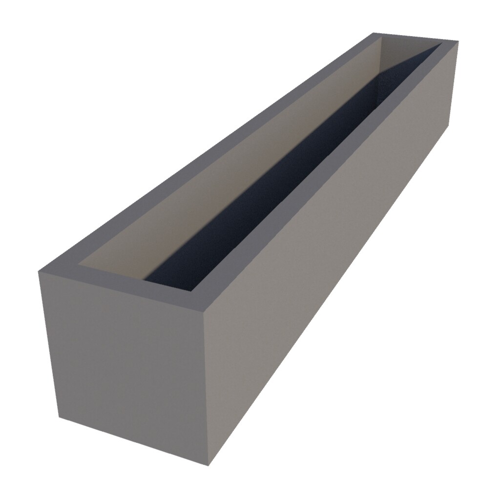 Powder Coated Window Box 1250 x 200 x 200