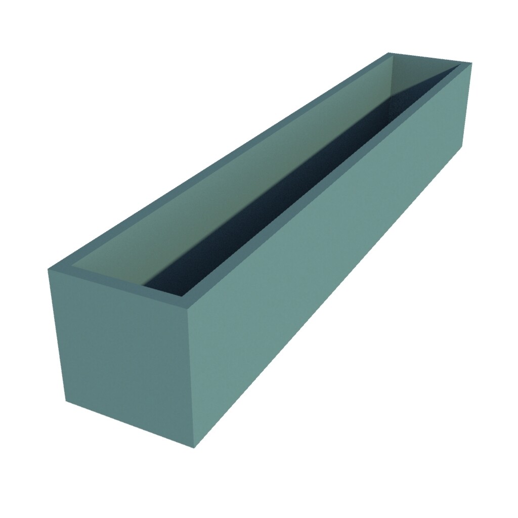 Powder Coated Extra Long Window Box 1000 x 300 x 300