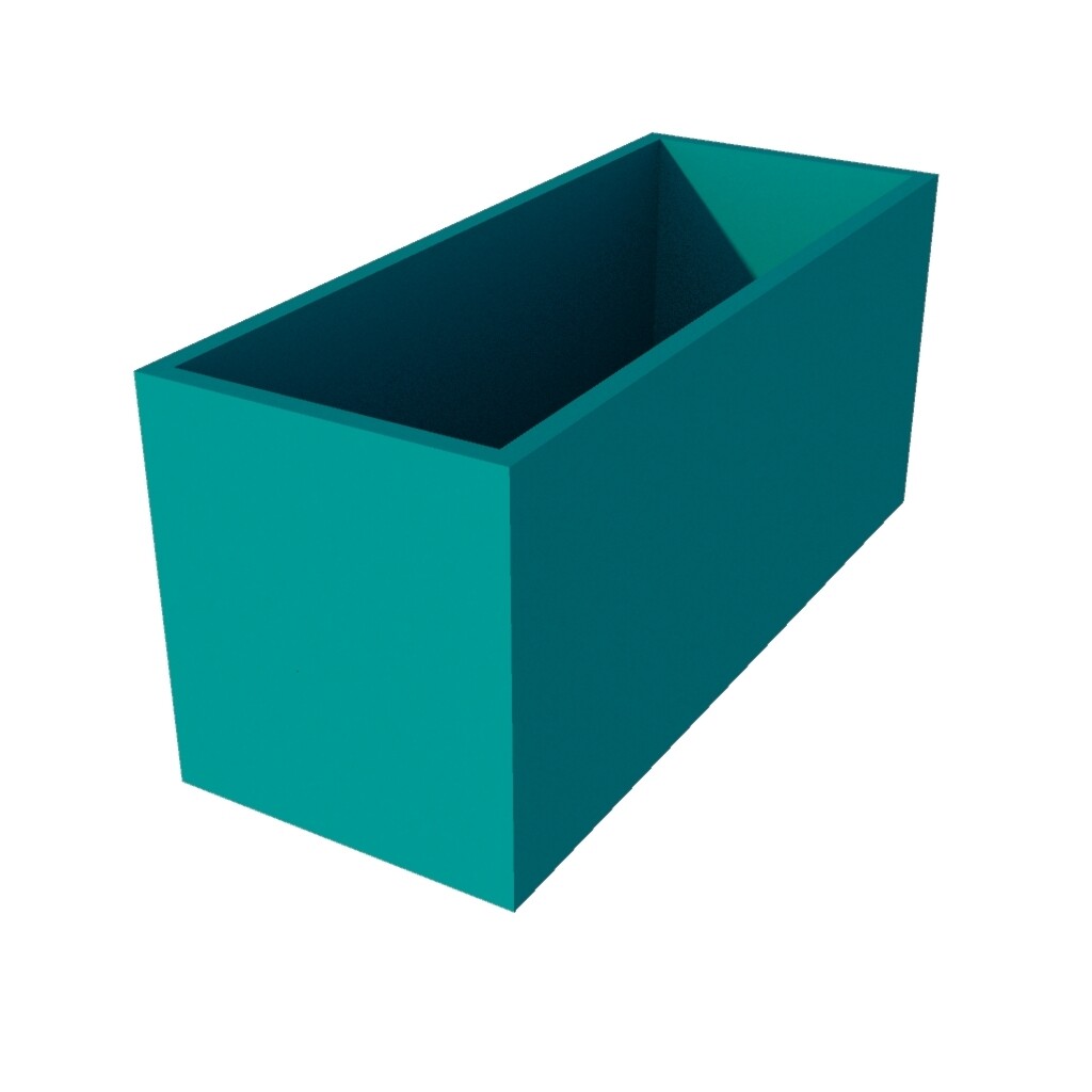 Powder Coated Rectangular Planter 1000 x 400 x 450