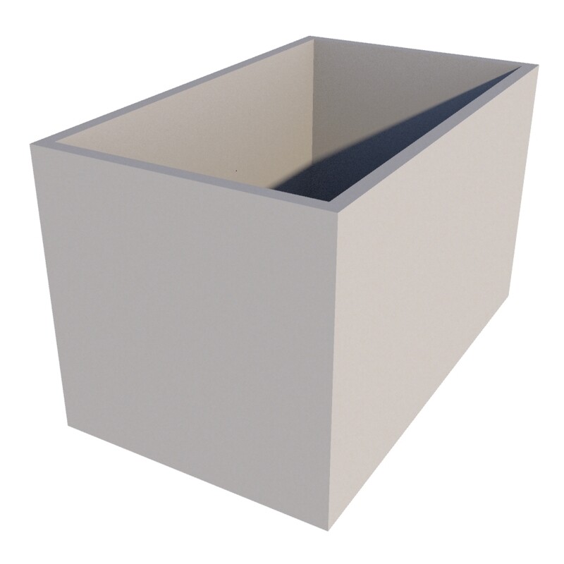 Powder Coated Rectangular Planter 1000 x 600 x 600