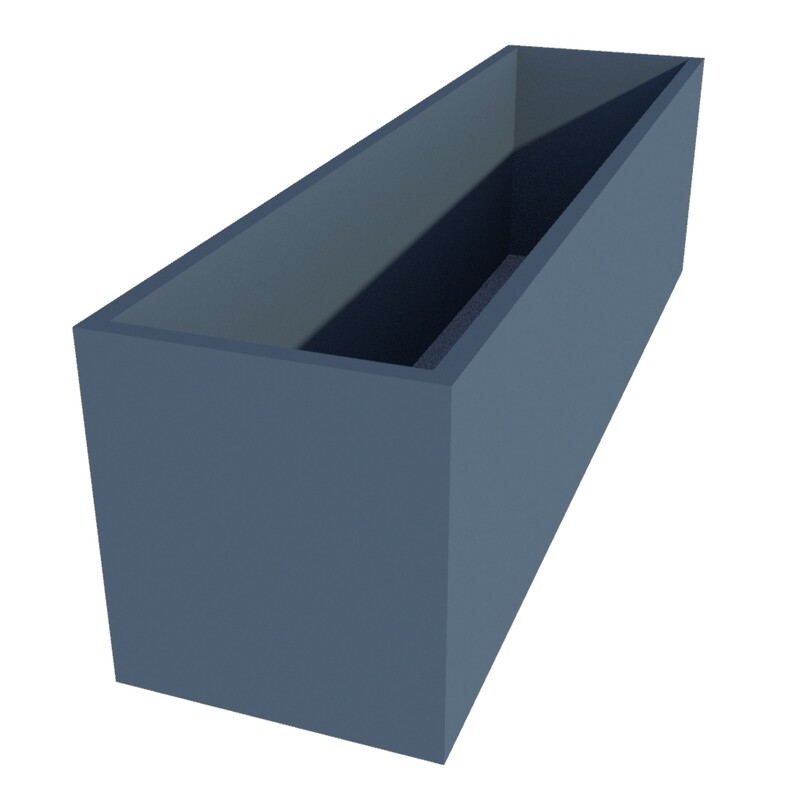 Powder Coated Rectangular Planter 1800 x 450 x 500