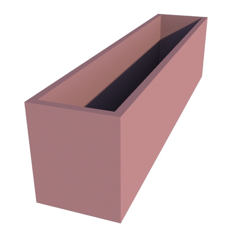 Powder Coated Rectangular Planter 1600 x 330 x 400