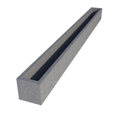 Galvanised Window Box 2500 x 200 x 200