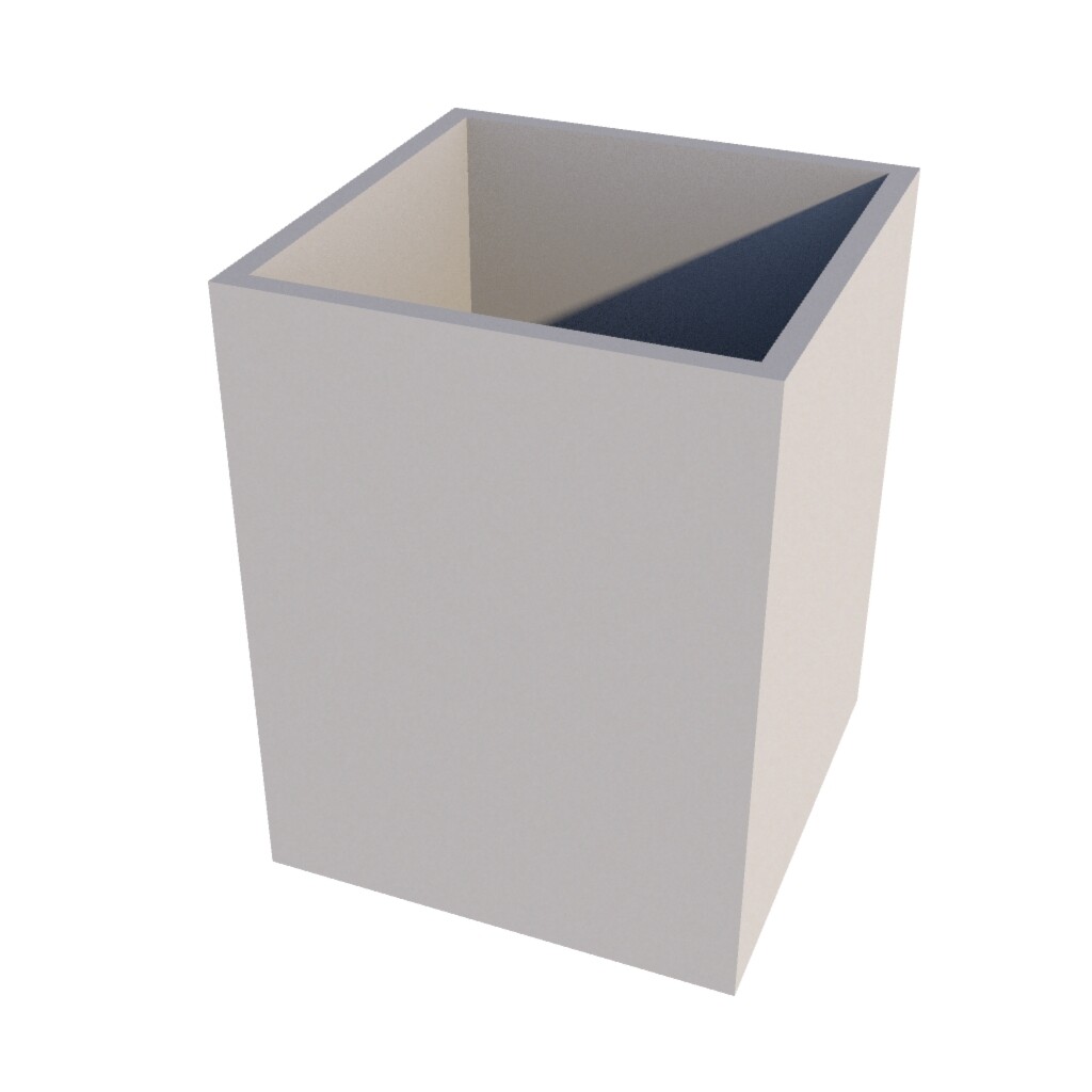 Powder Coated Cube Planter 600 x 600 x 780