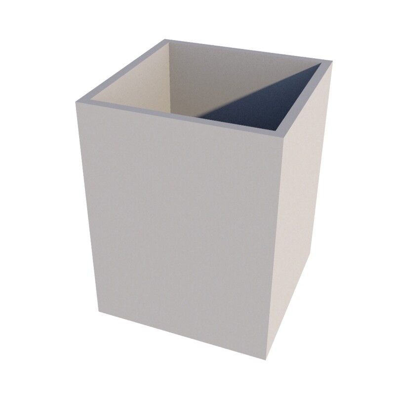 Powder Coated Cube Planter 600 x 600 x 780