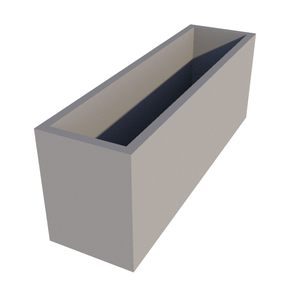 Powder Coated Rectangular Planter 1100 x 300 x 400