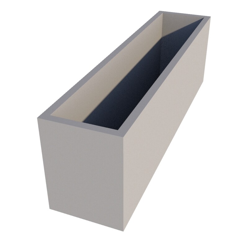 Powder Coated Rectangular Planter 1300 x 300 x 400