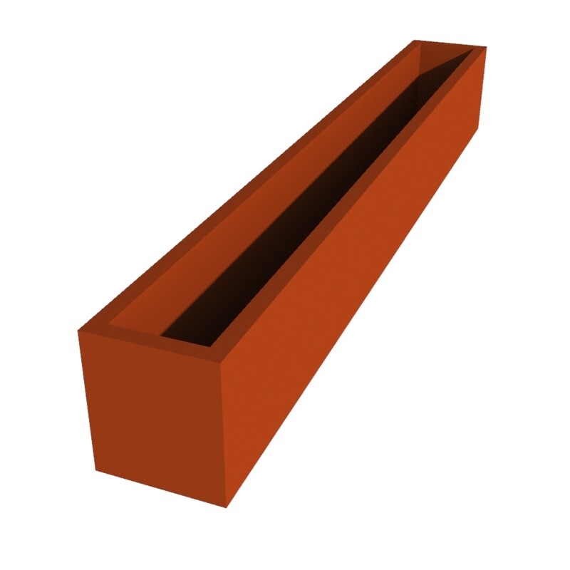 Powder Coated Long Window Box 1800 x 220 x 250