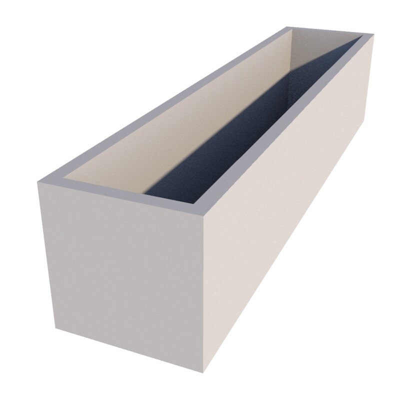 Powder Coated Rectangular Planter 1400 x 300 x 300