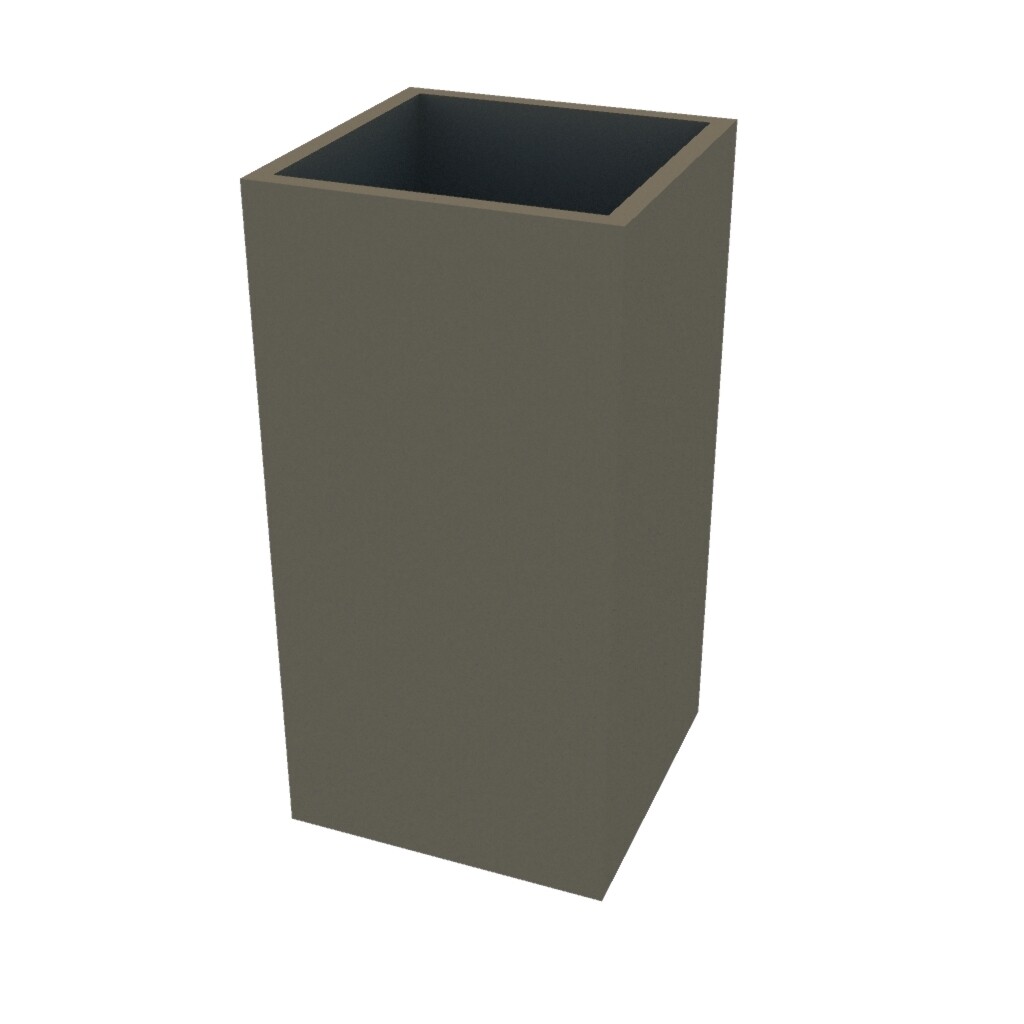 Powder Coated Cube Planter 500 x 500 x 1000