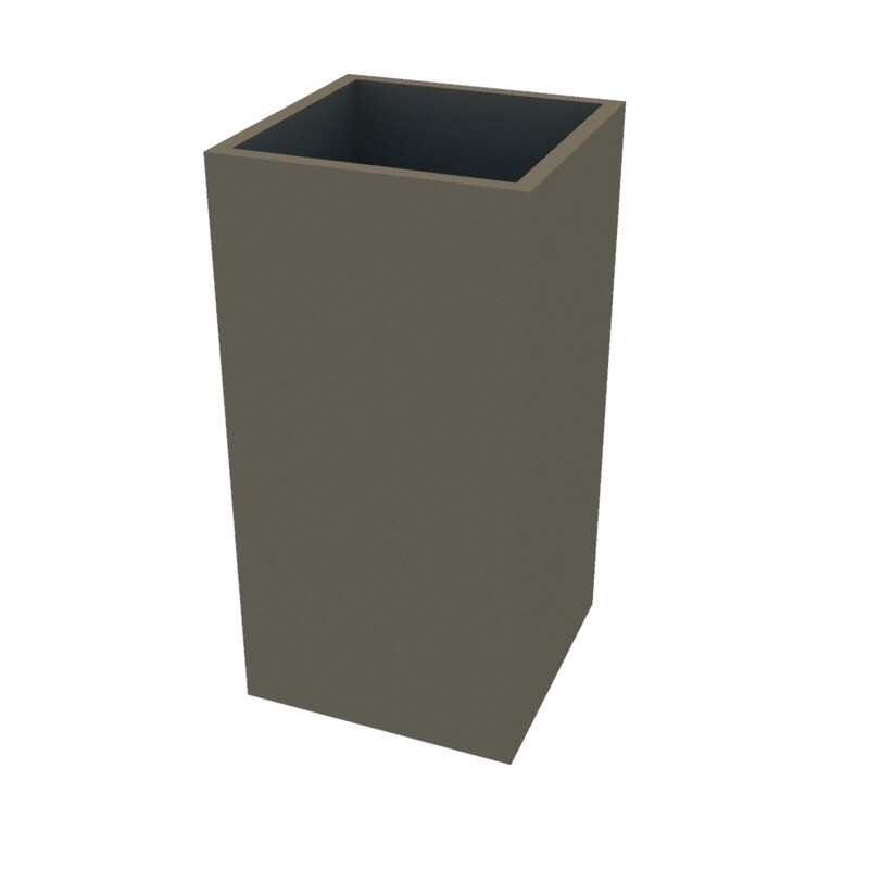 Powder Coated Cube Planter 500 x 500 x 1000