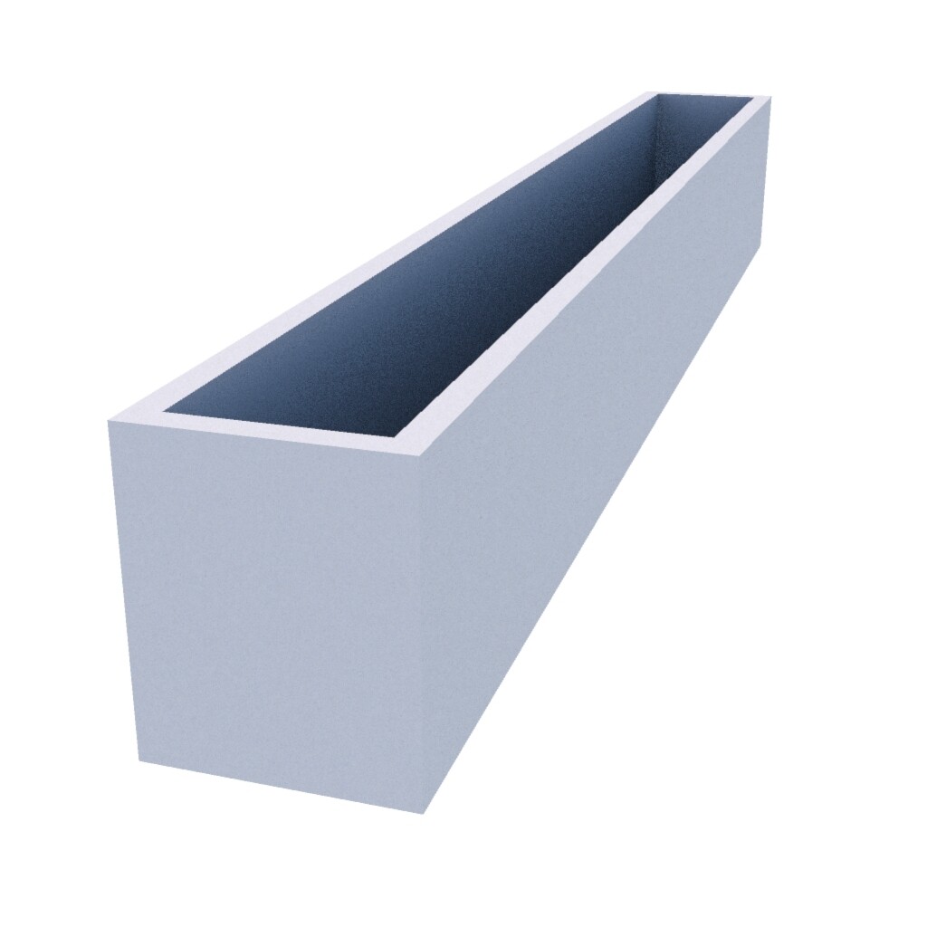 Powder Coated Long Window Box 2100 x 250 x 300