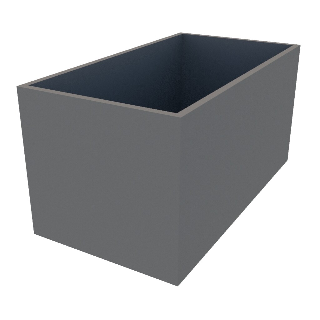 Powder Coated Rectangular Planter 1300 x 700 x 650