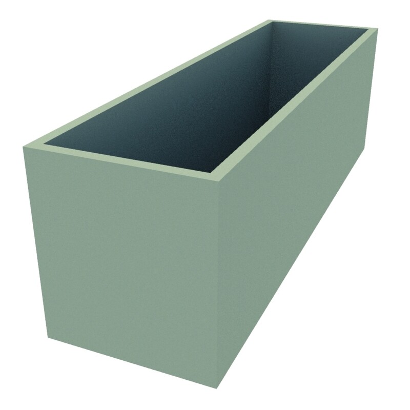 Powder Coated Rectangular Planter 1600 x 450 x 500