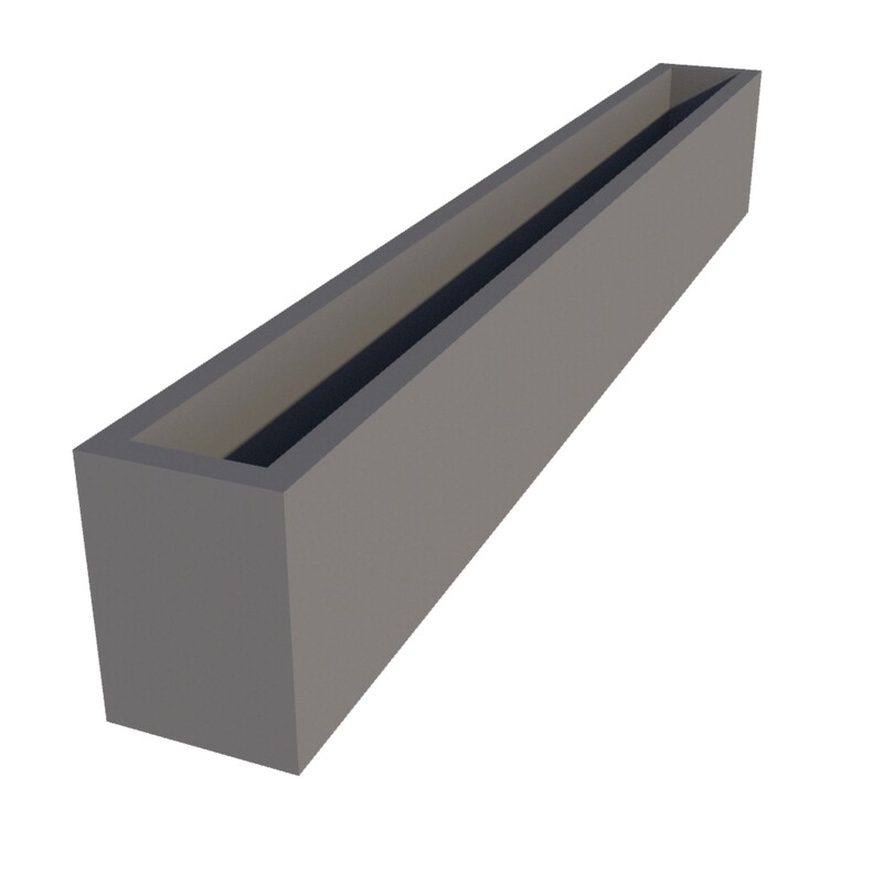 Powder Coated Window Box 1700 x 180 x 250