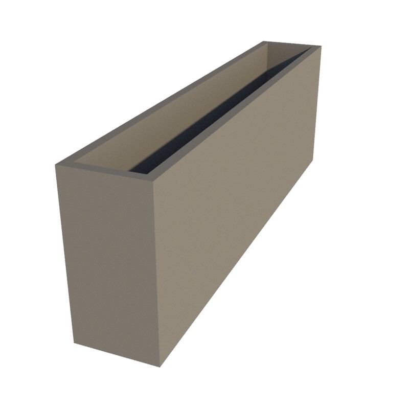 Powder Coated Rectangular Planter 1510 x 250 x 500