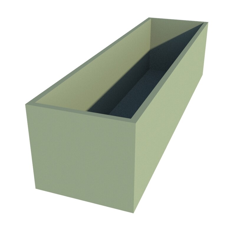 Powder Coated Rectangular Planter 1875 x 500 x 450