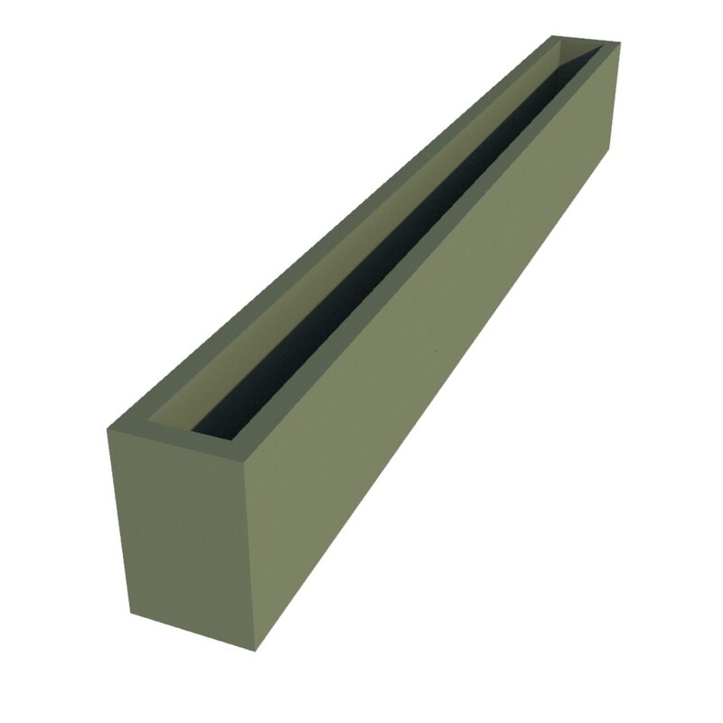 Powder Coated Long Window Box 1800 x 150 x 400