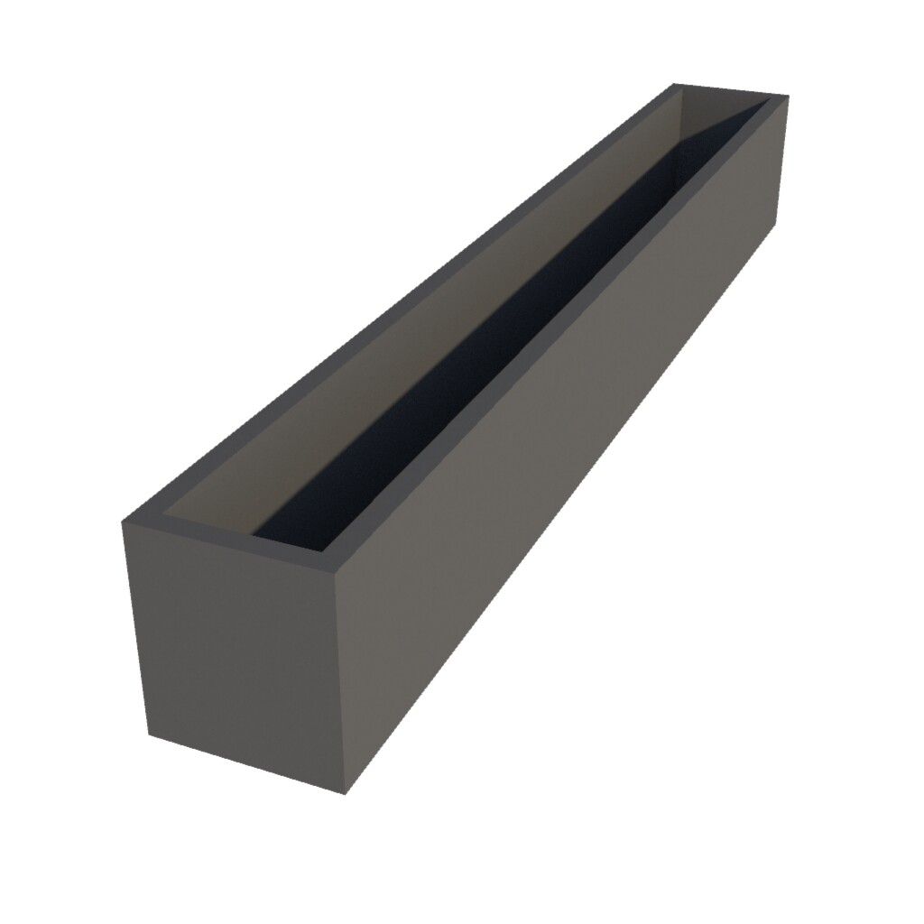 Powder Coated Long Window Box 2000 x 250 x 280