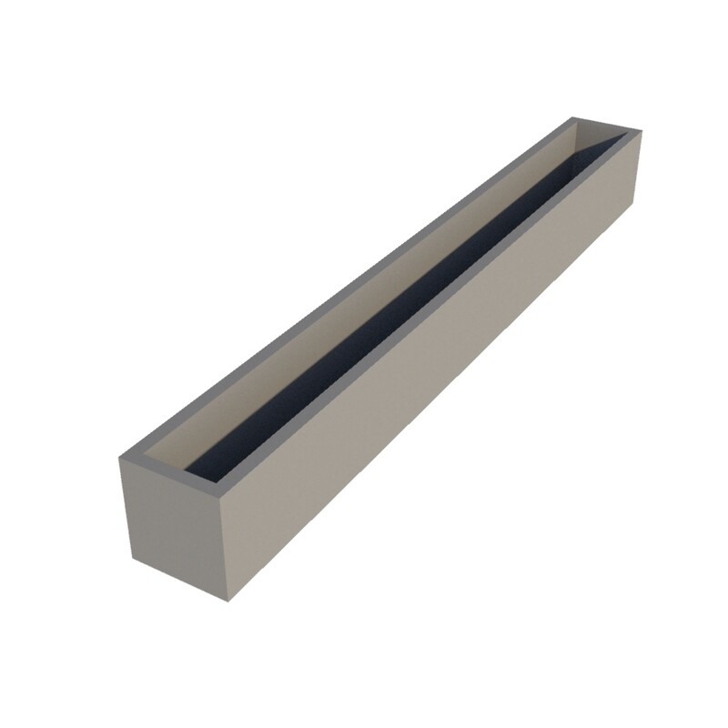 Powder Coated Long Window Box 2000 x 220 x 230